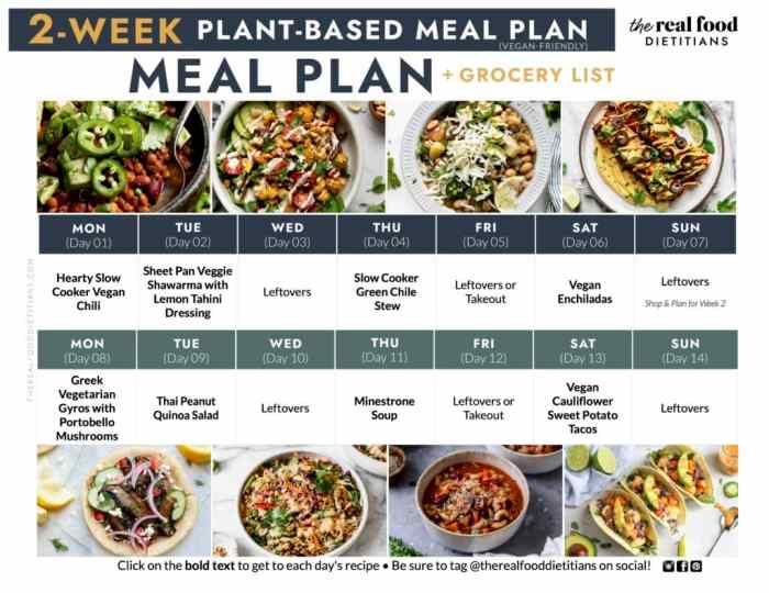 Vegan meal planning